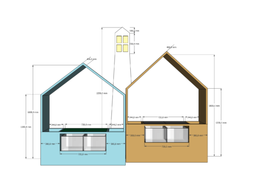 projectLego huisjes van Eureka interieurontwerp